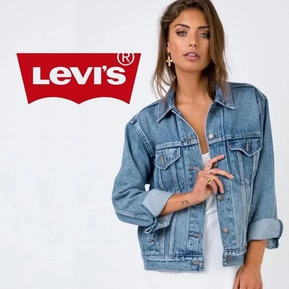 NWT Levi's Ex-Boyfriend Trucker Jean Jacket - Picture 2 of 16